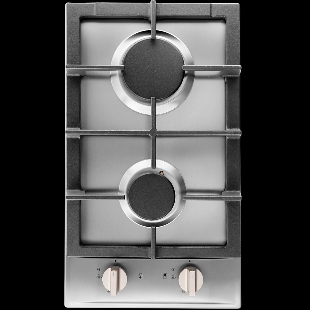 Cooktop Siena 2Q em Aço Inox 304 para cozinha moderna. Acendimento super automático